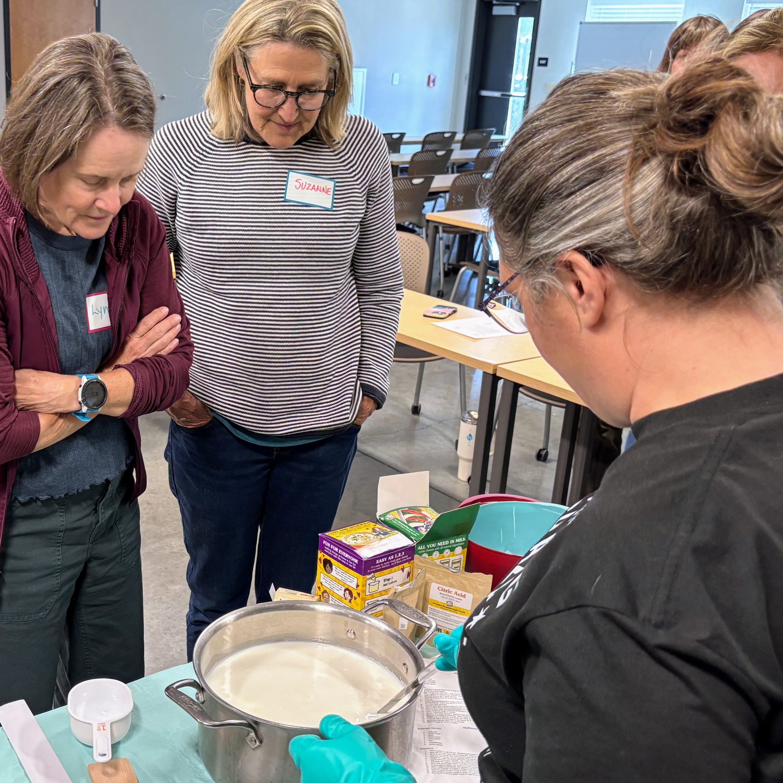 Heritage Cheese workshop in progress
